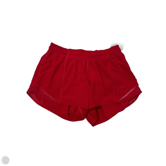 Athletic Shorts By Lululemon In Red, Size: M