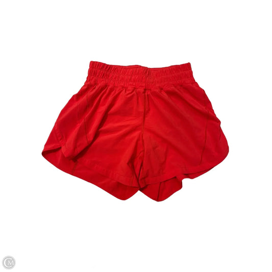 Athletic Shorts By Lululemon In Red, Size: S