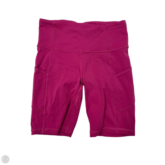 Athletic Shorts By Lululemon In Pink, Size: S