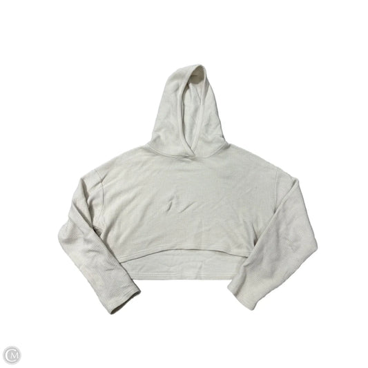 Athletic Sweatshirt Hoodie By Athleta In Cream, Size: M