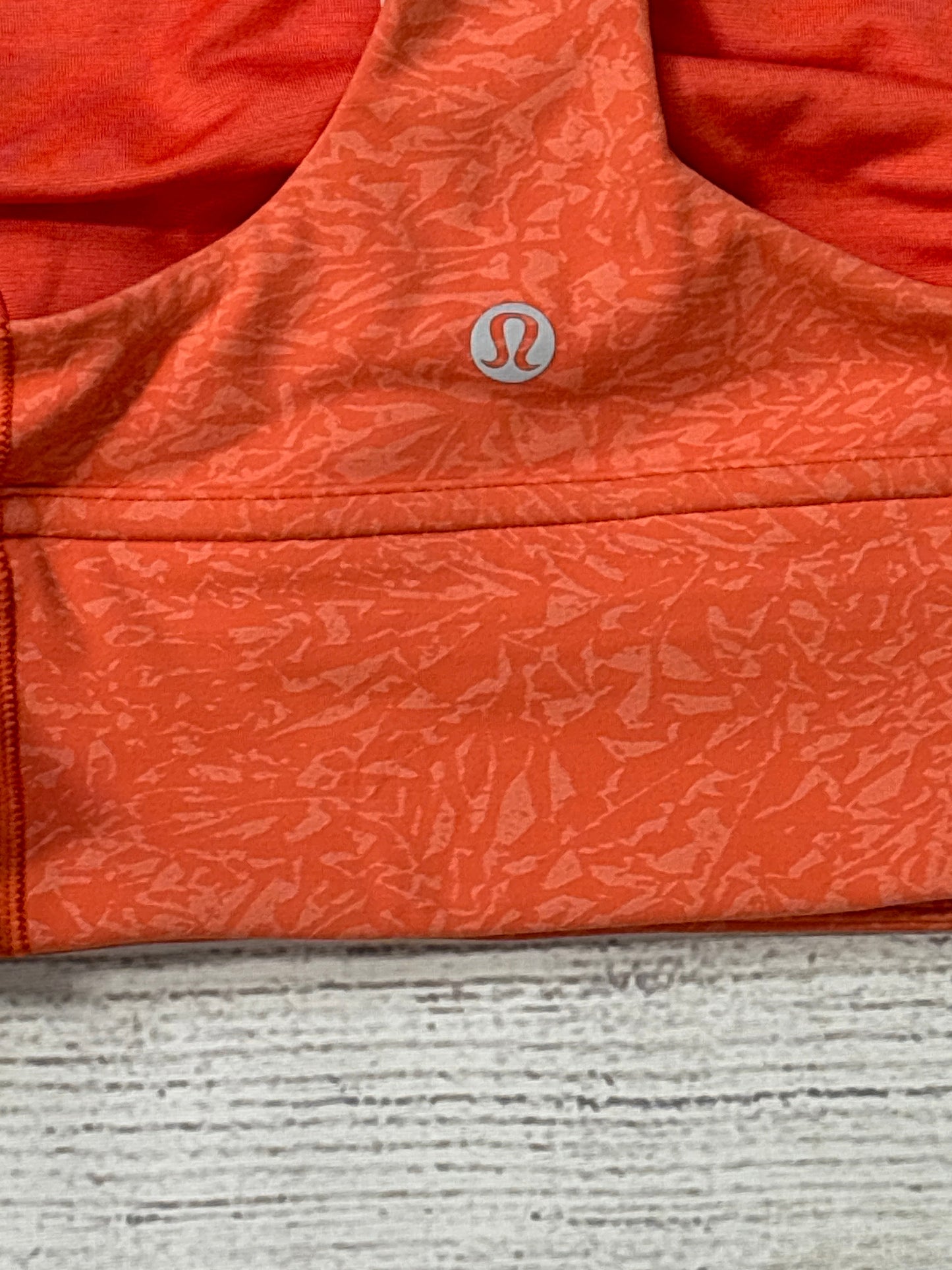 Athletic Bra By Lululemon In Orange, Size: 6