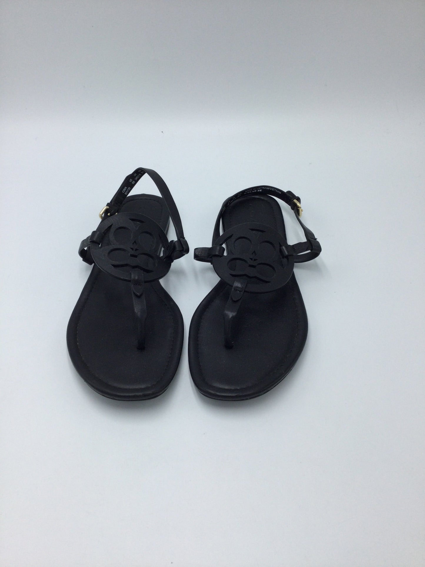 Sandals Designer By Coach In Black, Size: 8