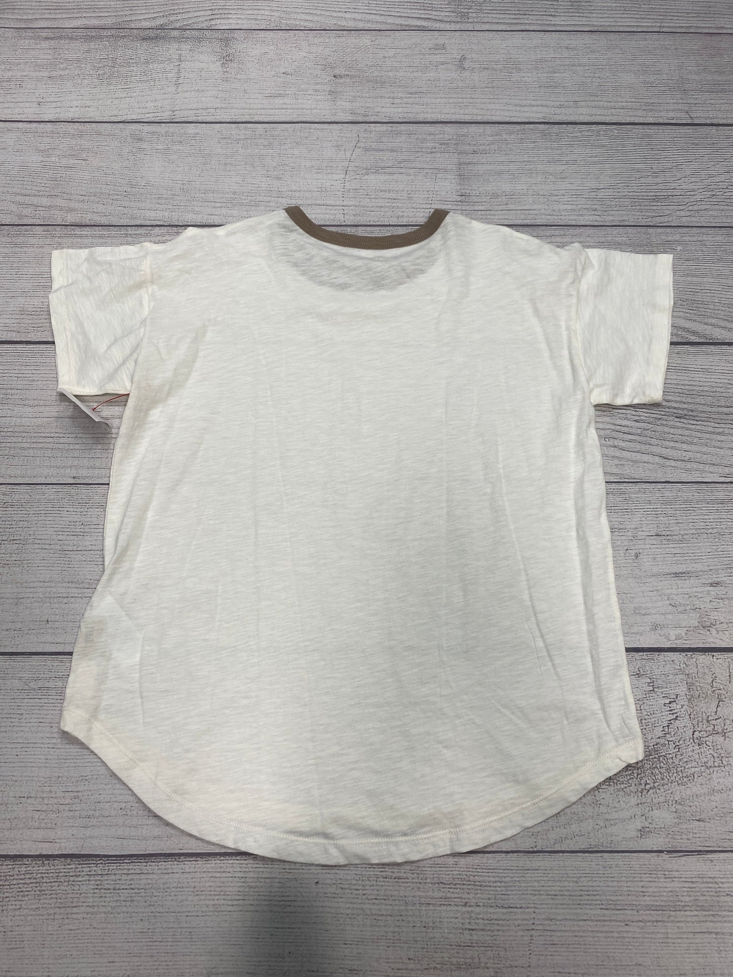 Top Short Sleeve Basic By Madewell In White, Size: L