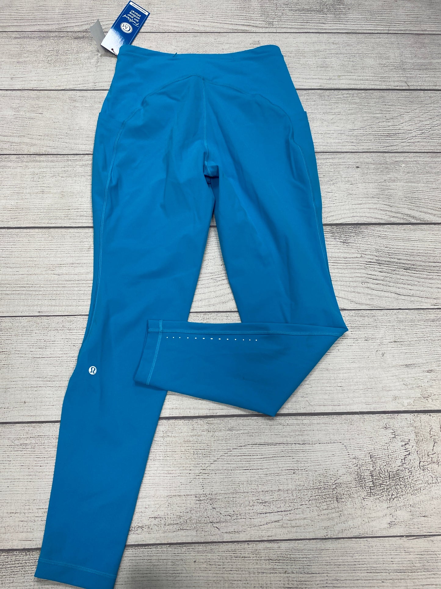 Athletic Leggings By Lululemon In Blue, Size: 12