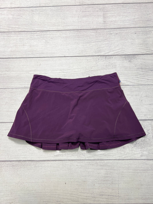 Athletic Skirt By Lululemon In Purple, Size: 10