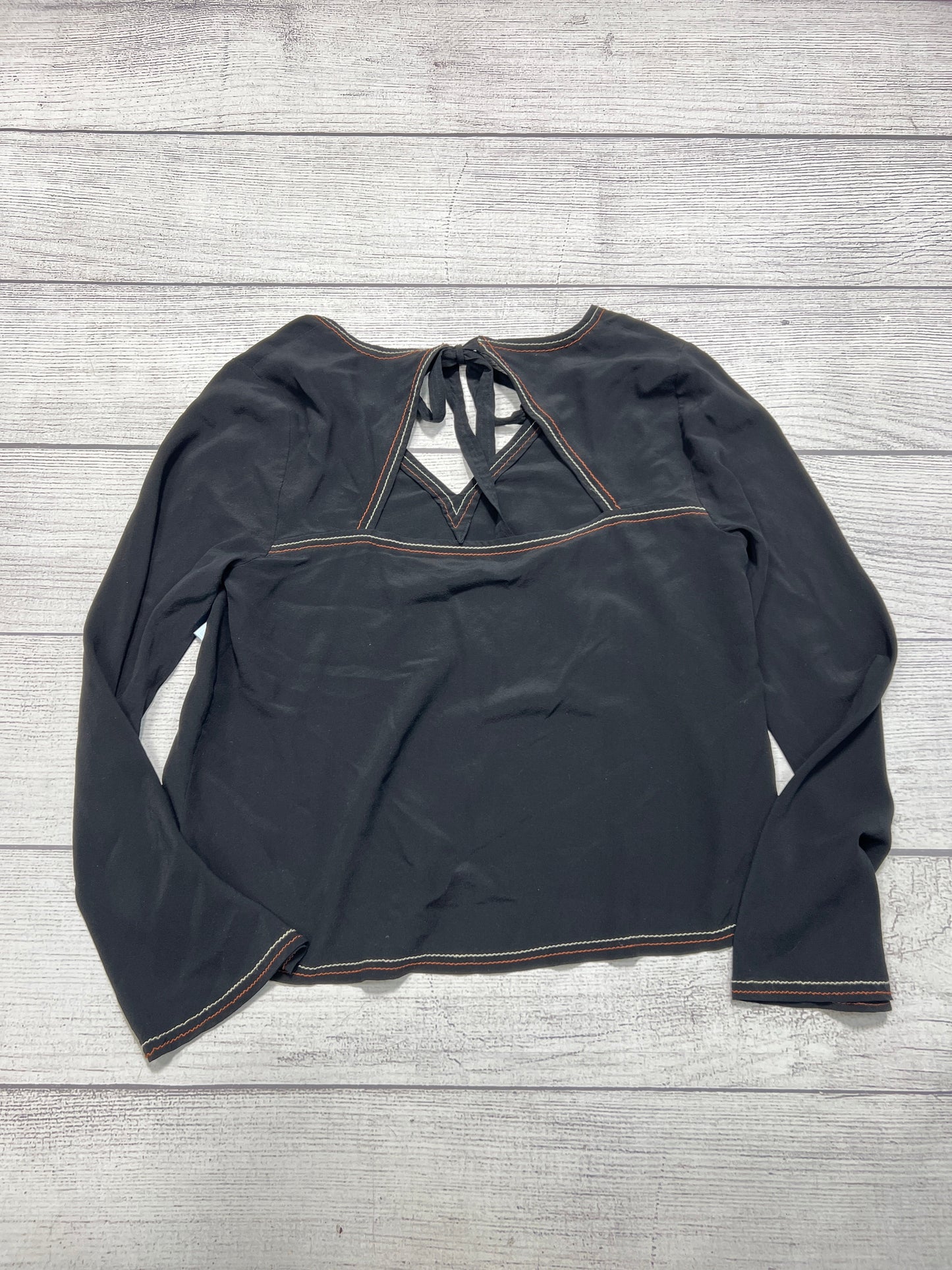 Top Long Sleeve By Madewell In Black, Size: L