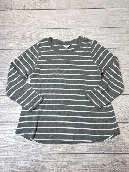 Top Long Sleeve By Cj Banks In Striped Pattern, Size: 1x