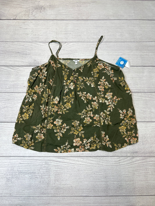 Top Sleeveless By Sonoma In Green, Size: Xl