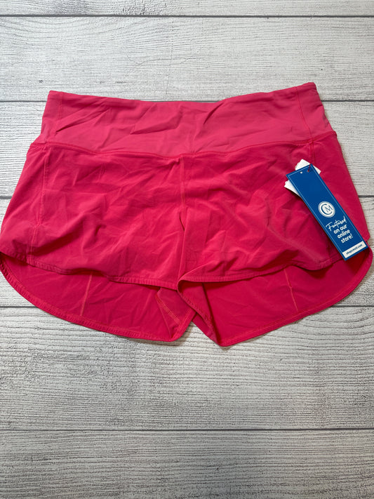 Athletic Shorts By Lululemon In Pink, Size: 12