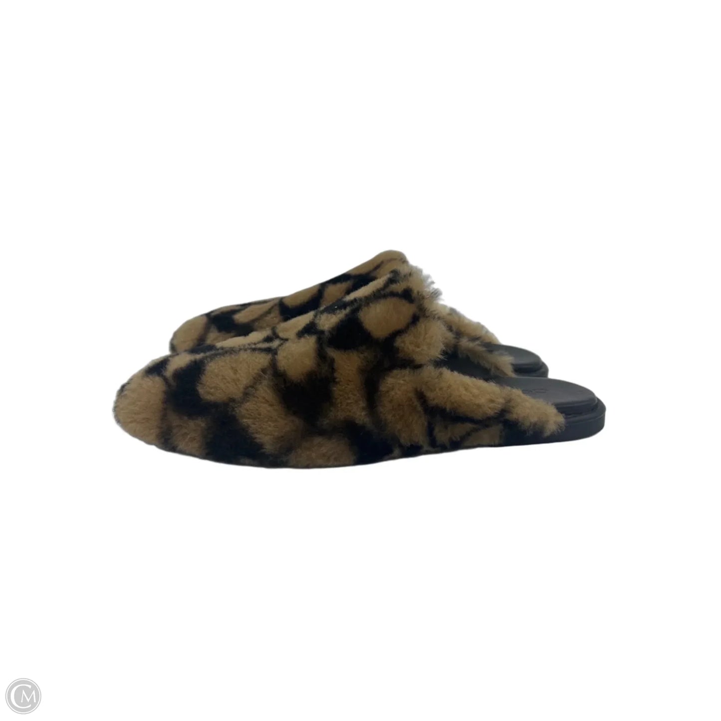 Slippers Designer By Coach In Brown, Size: 8