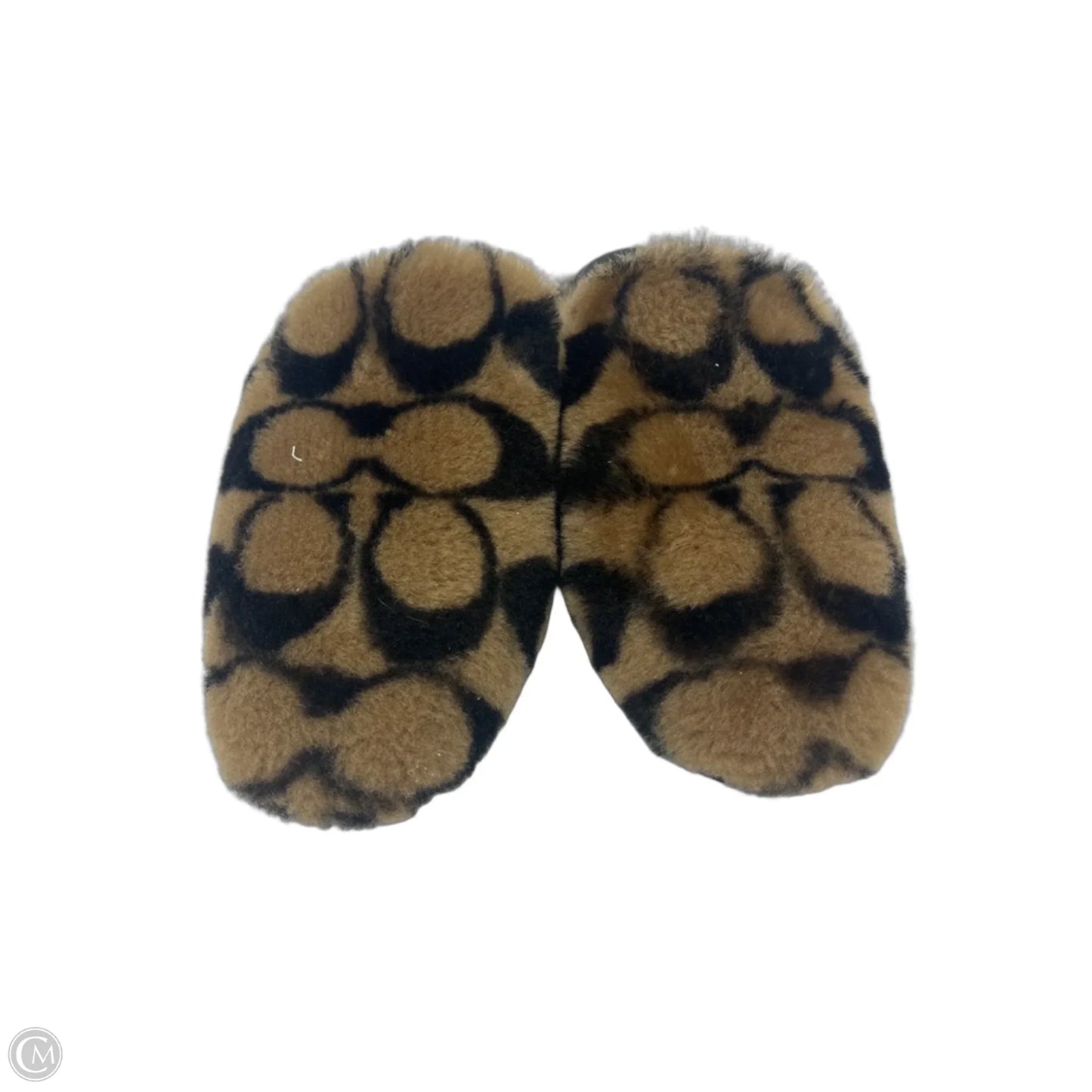 Slippers Designer By Coach In Brown, Size: 8
