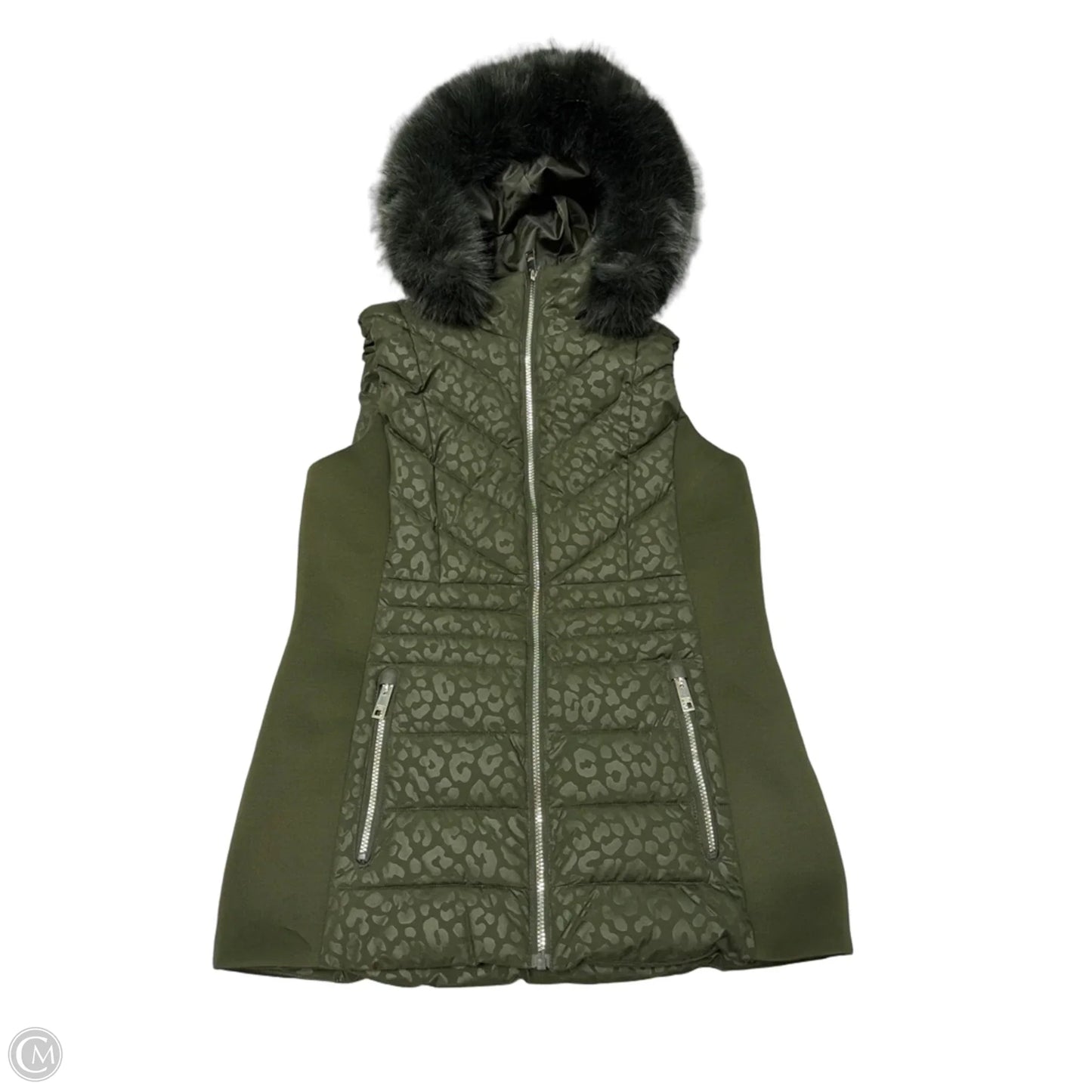 Vest Designer By Michael Kors In Green, Size: M