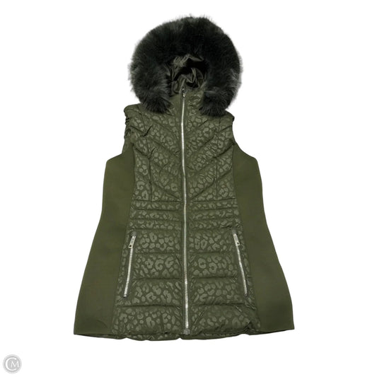 Vest Designer By Michael Kors In Green, Size: M