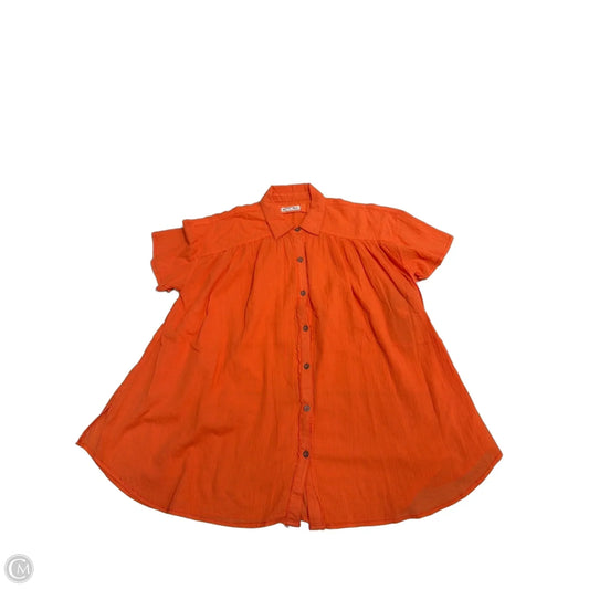 Top Short Sleeve By We The Free In Orange, Size: Xs