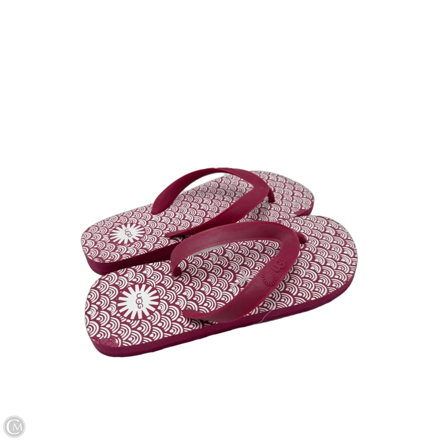Sandals / Flip-Flops Designer By UGG In Pink, Size: 5