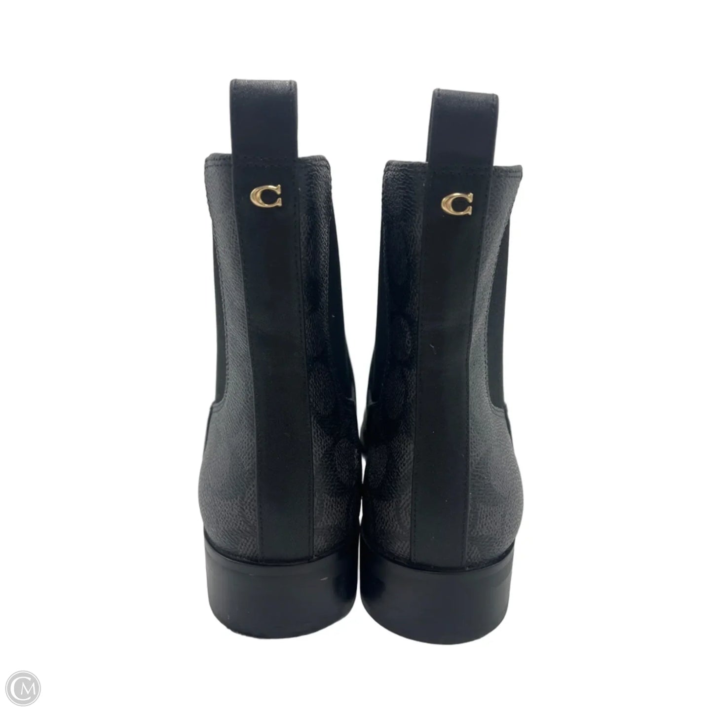 Boots Designer By Coach In Black, Size: 8.5