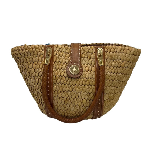 Michael Kors Santorini Raffia Basket Designer Tote