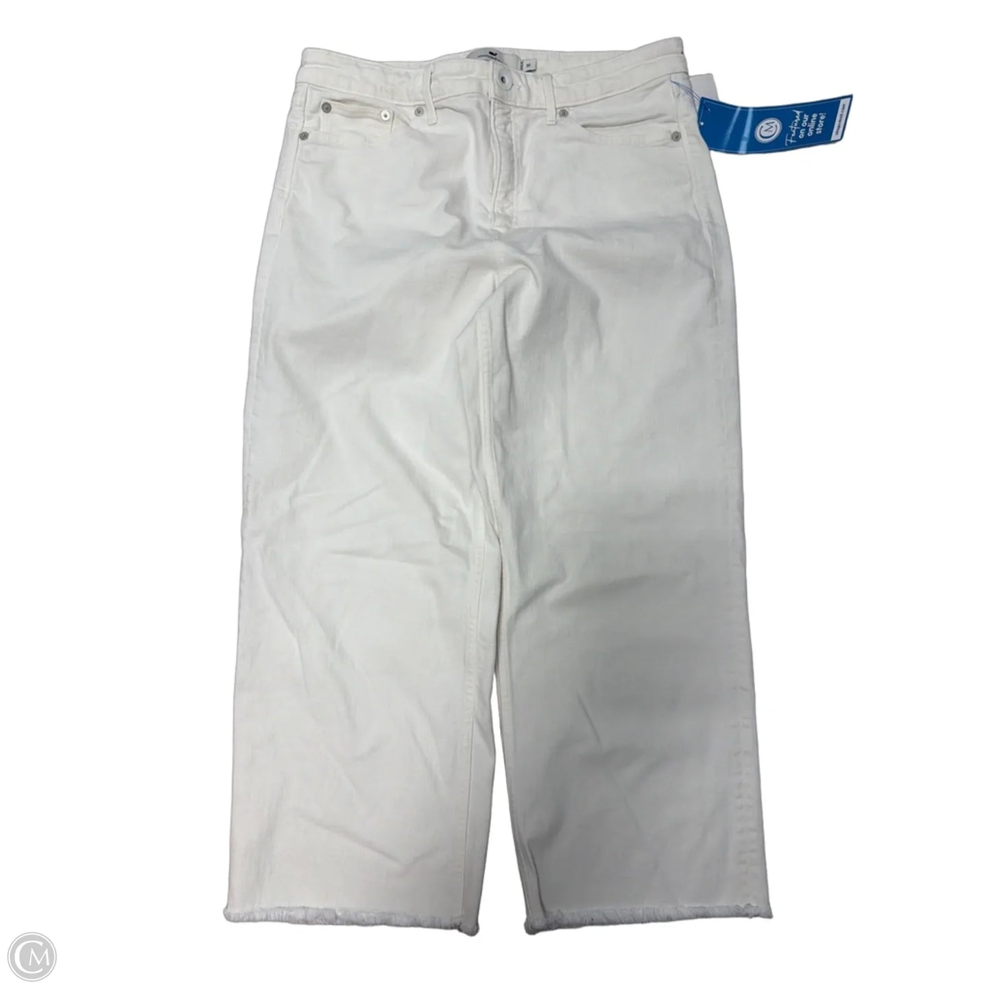 Jeans Straight By Vineyard Vines In White, Size: 10