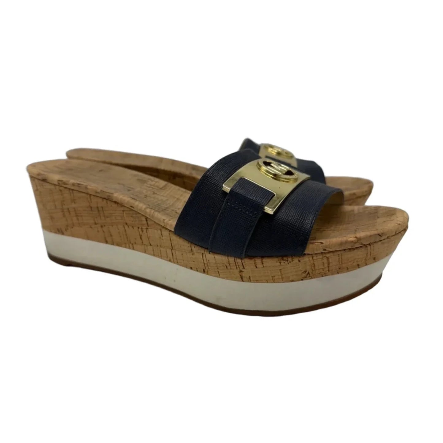 Shoes Designer By Michael Kors In Blue & Brown, Size: 8