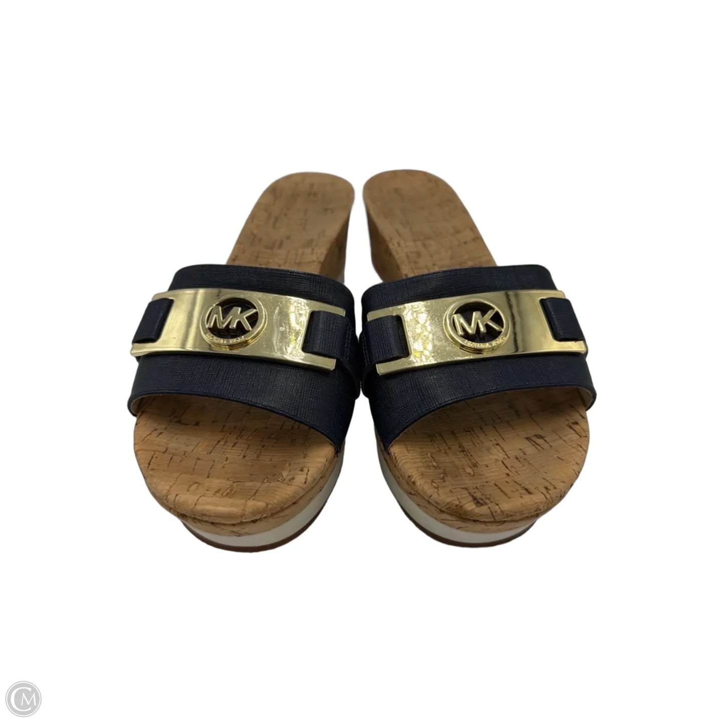 Shoes Designer By Michael Kors In Blue & Brown, Size: 8