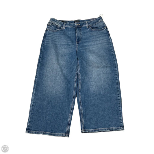 Jeans Cropped By Talbots In Blue Denim, Size: 14p