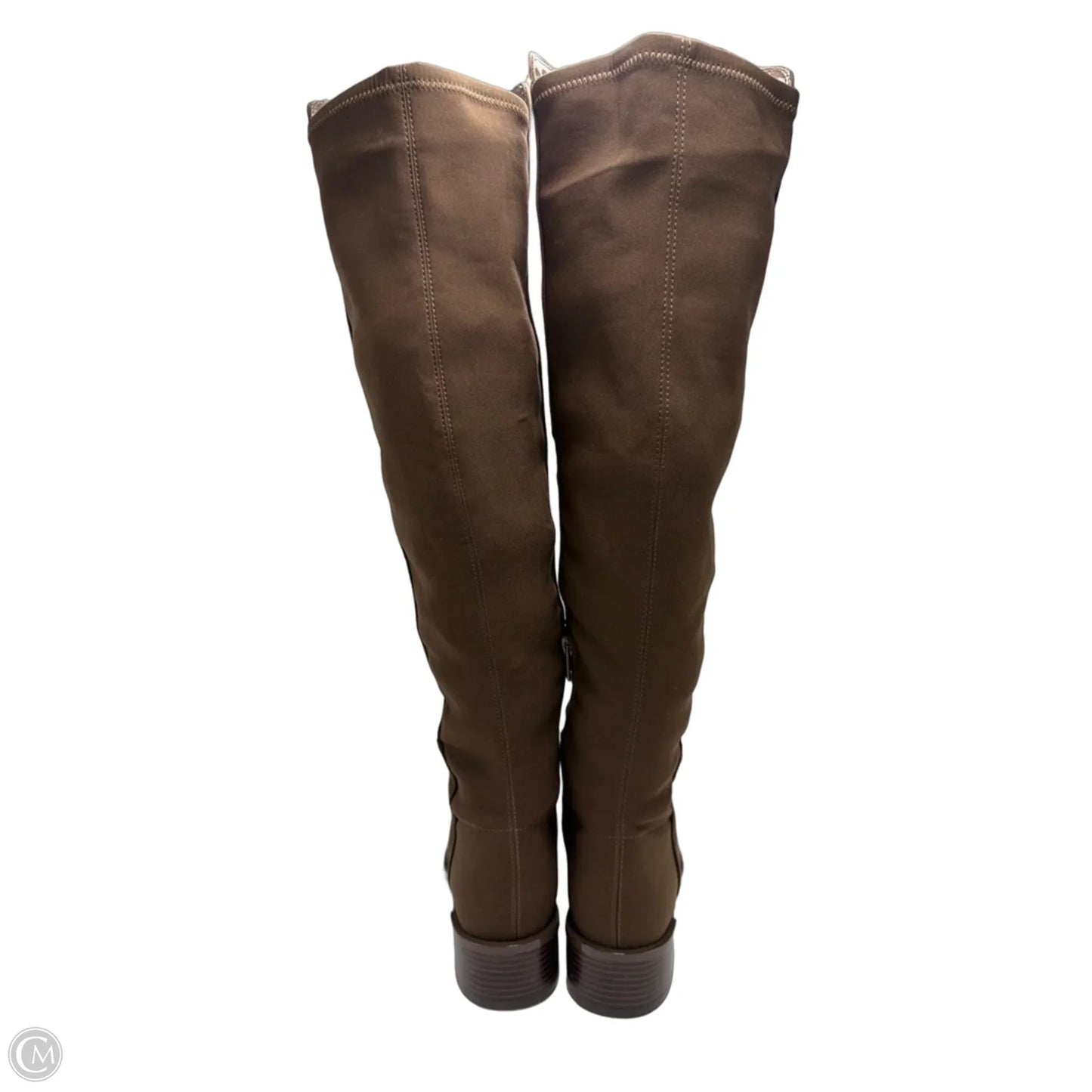 Boots Knee Flats By Calvin Klein In Brown, Size: 8.5