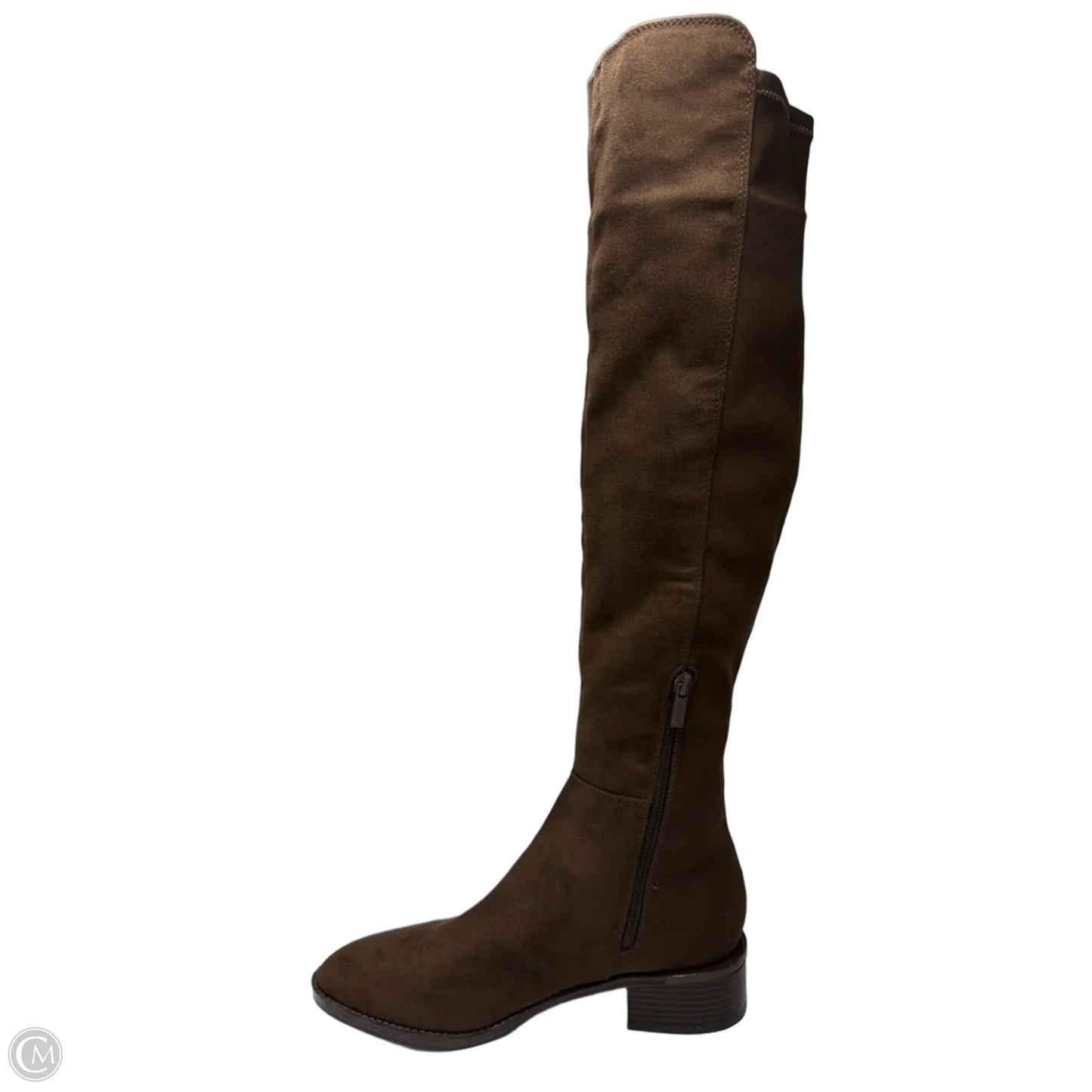Boots Knee Flats By Calvin Klein In Brown, Size: 8.5