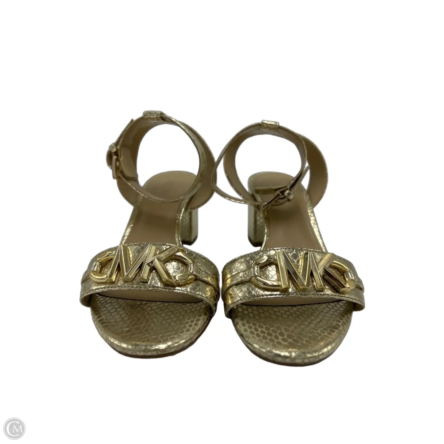 Shoes Designer By Michael Kors In Gold, Size: 8