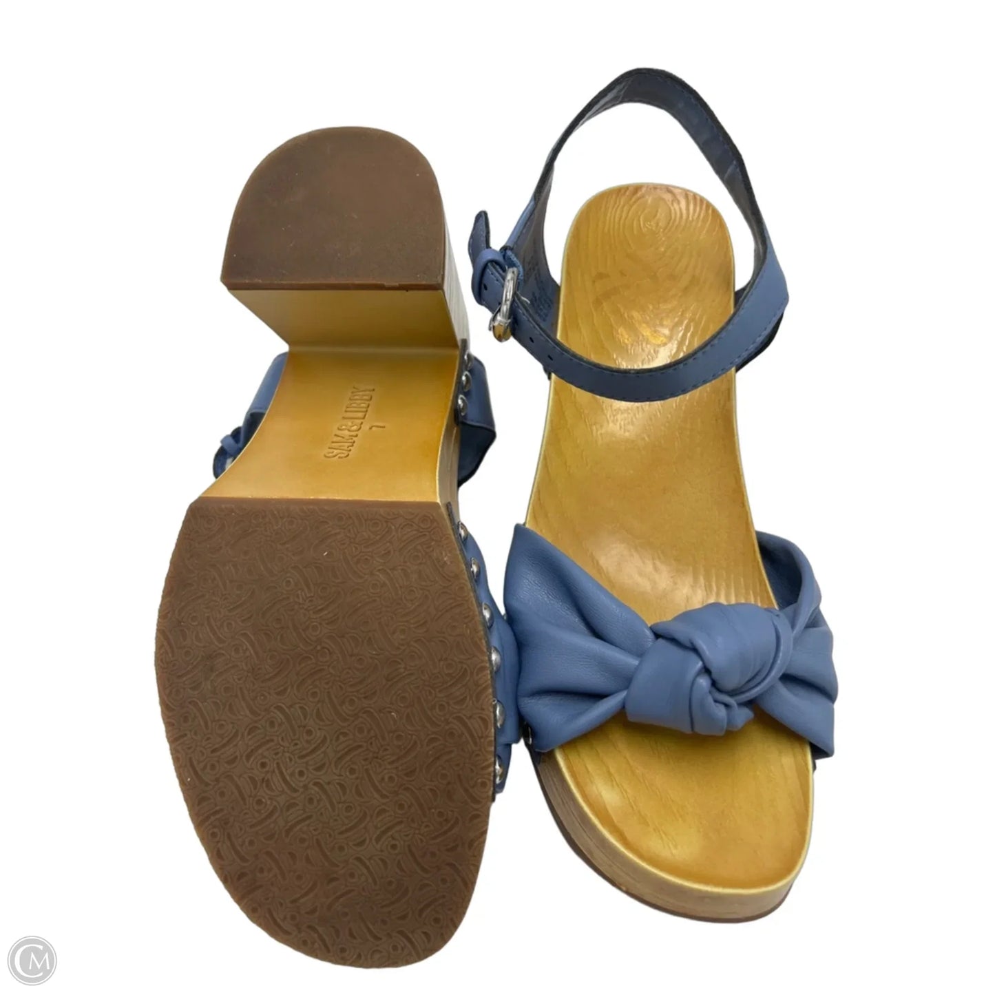 Shoes Heels Block By Sam And Libby In Blue, Size: 7