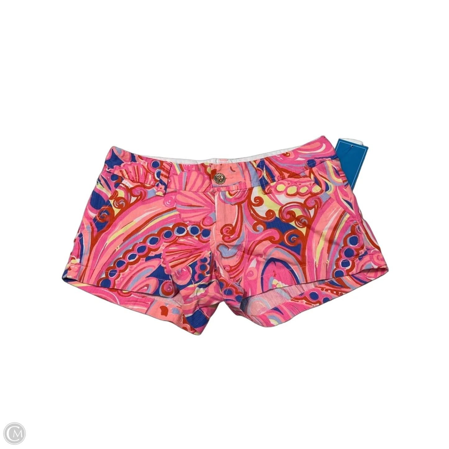 Shorts Designer By Lilly Pulitzer In Orange & Pink, Size: 0