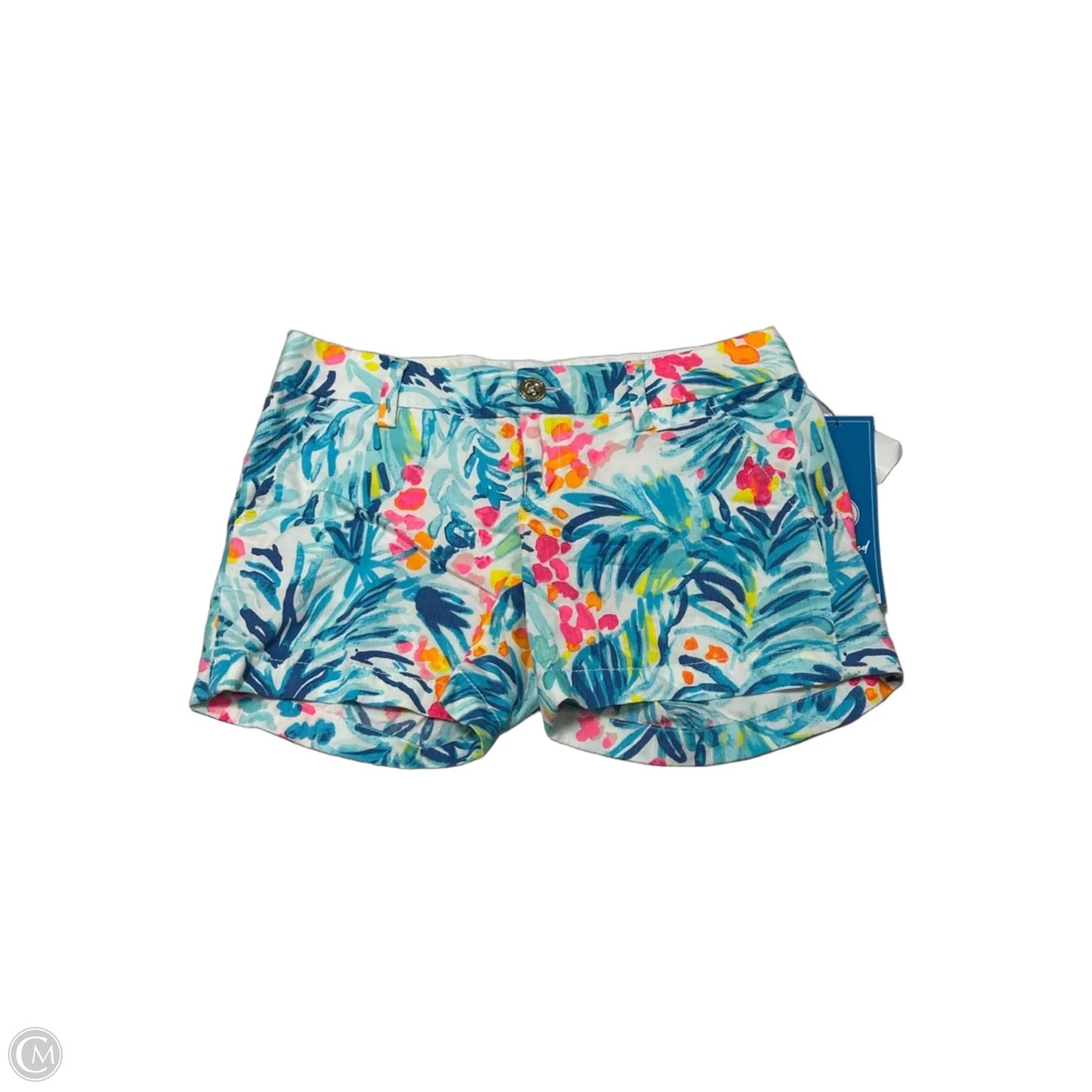 Shorts Designer By Lilly Pulitzer In Aqua, Size: 0