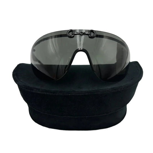 New! Gucci Horsebit Shield Luxury Sunglasses