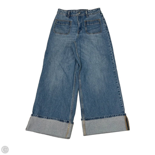 New! Jeans Wide Leg By Free Assembly In Blue Denim, Size: 0