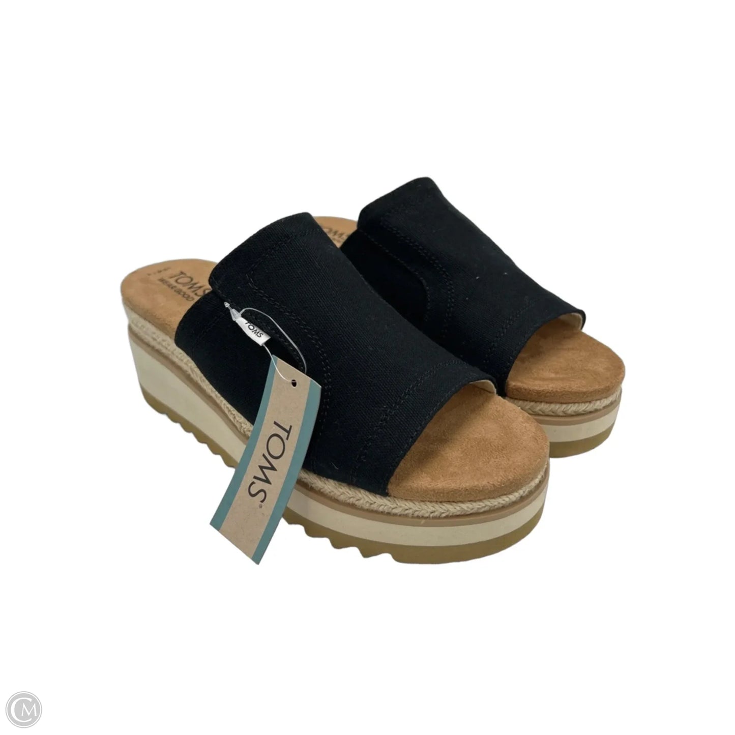 New! Sandals Heels Platform By Toms In Black, Size: 7.5