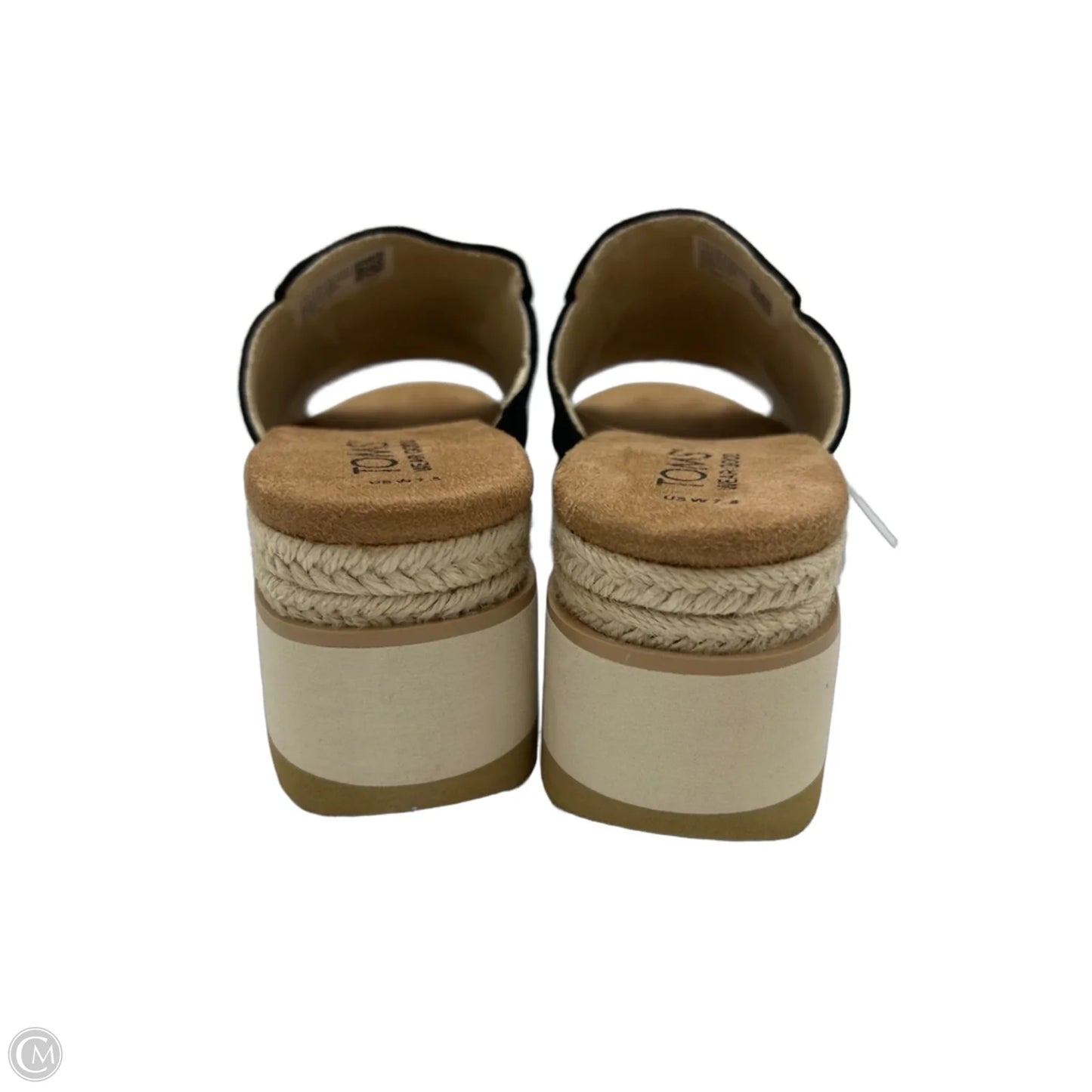 New! Sandals Heels Platform By Toms In Black, Size: 7.5