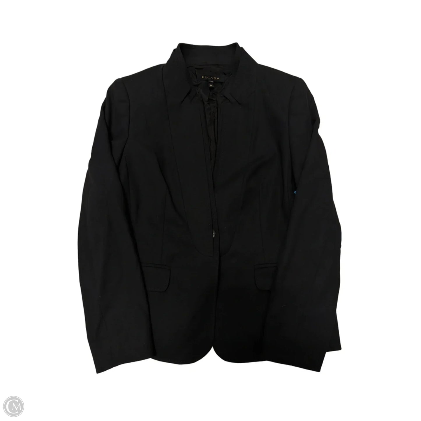 Blazer Designer By Escada In Black, Size: M