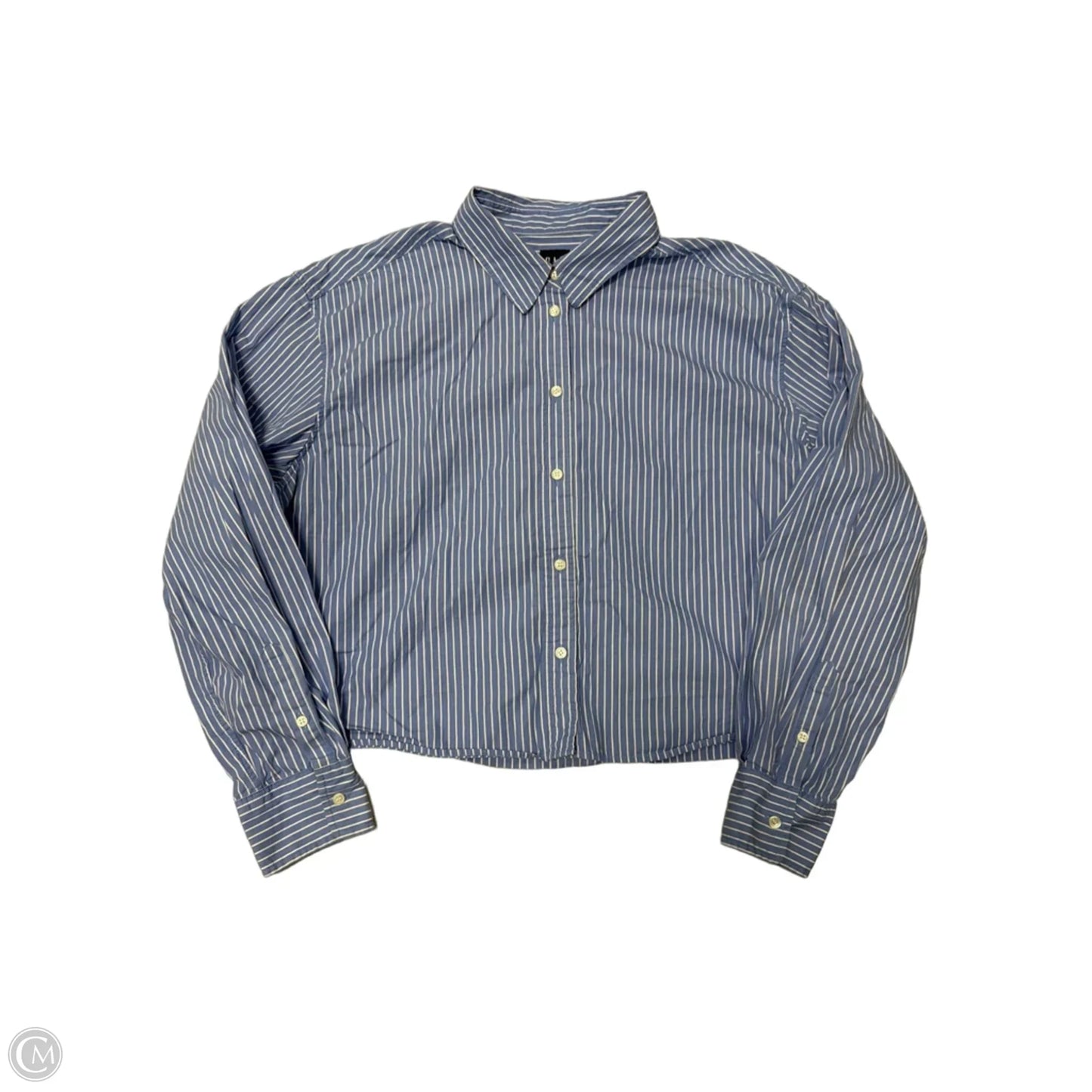 Top Long Sleeve By Gap In Striped Pattern, Size: L