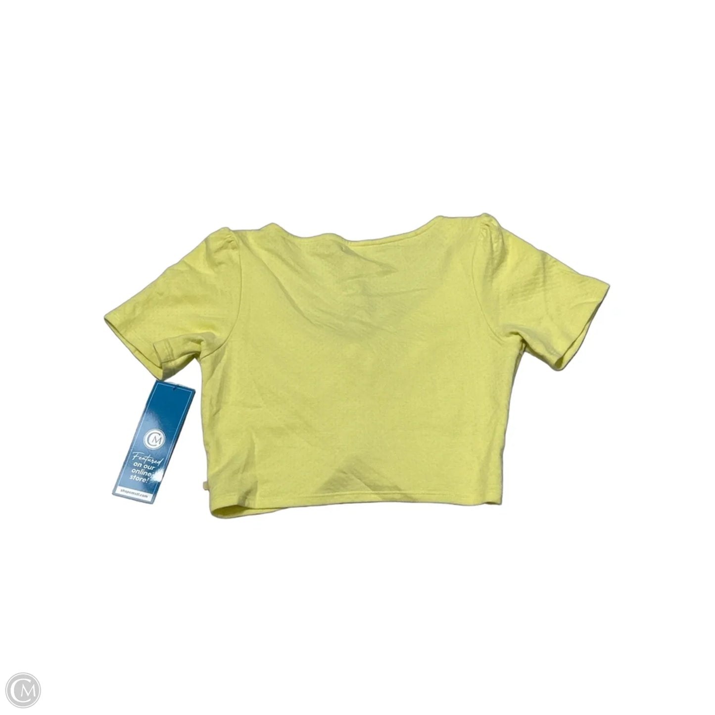 New! Top Short Sleeve By Cozyland By Morgan Lane In Yellow, Size: M