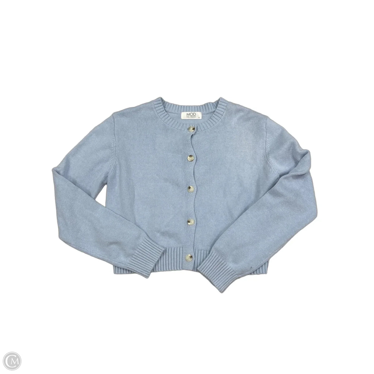 Sweater Cardigan By Mod In Blue, Size: S