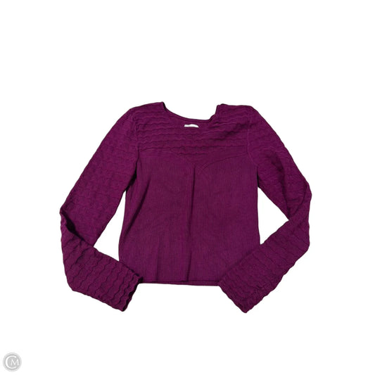 Top Long Sleeve By Maeve In Purple, Size: M