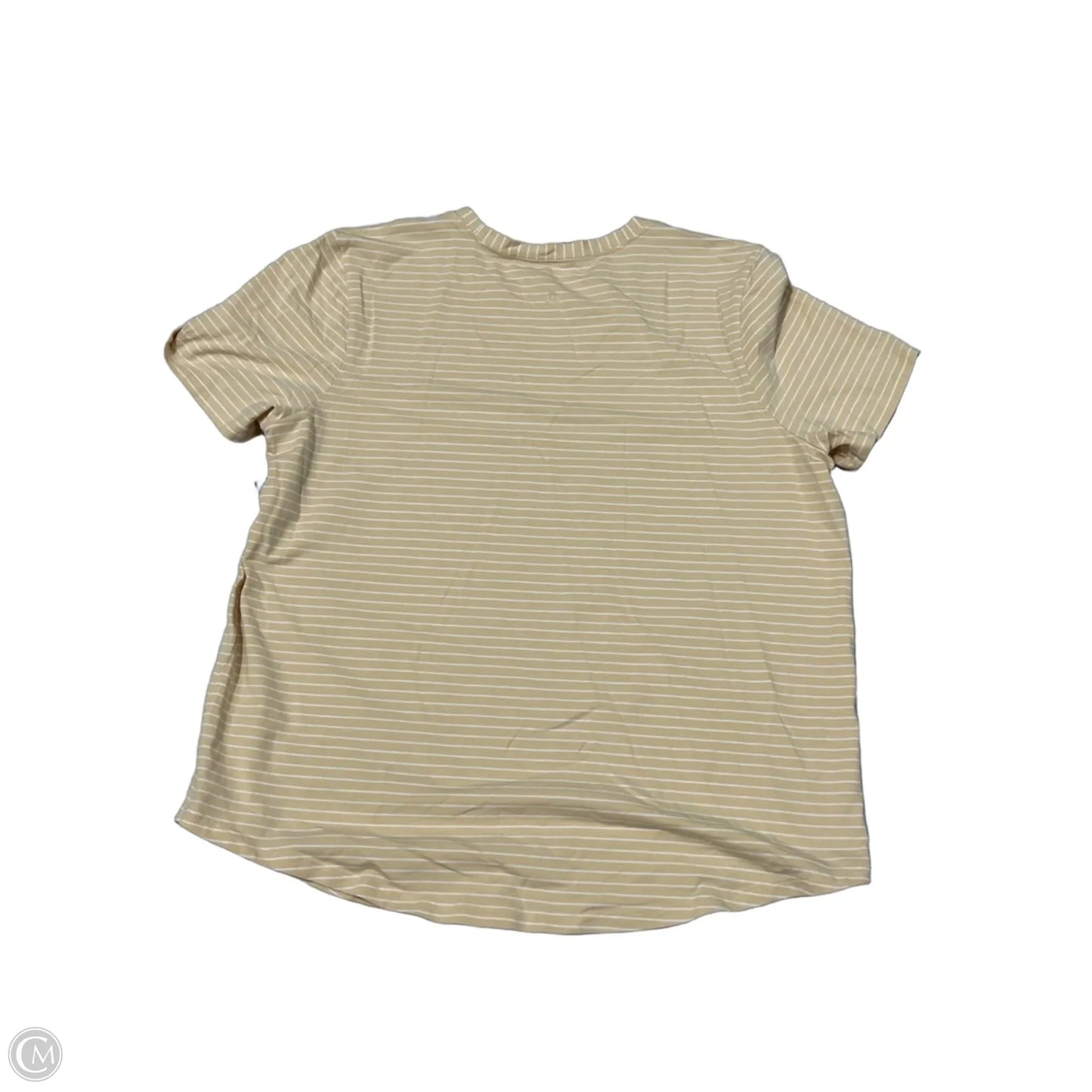 Top Short Sleeve By Lululemon In Striped Pattern, Size: 12