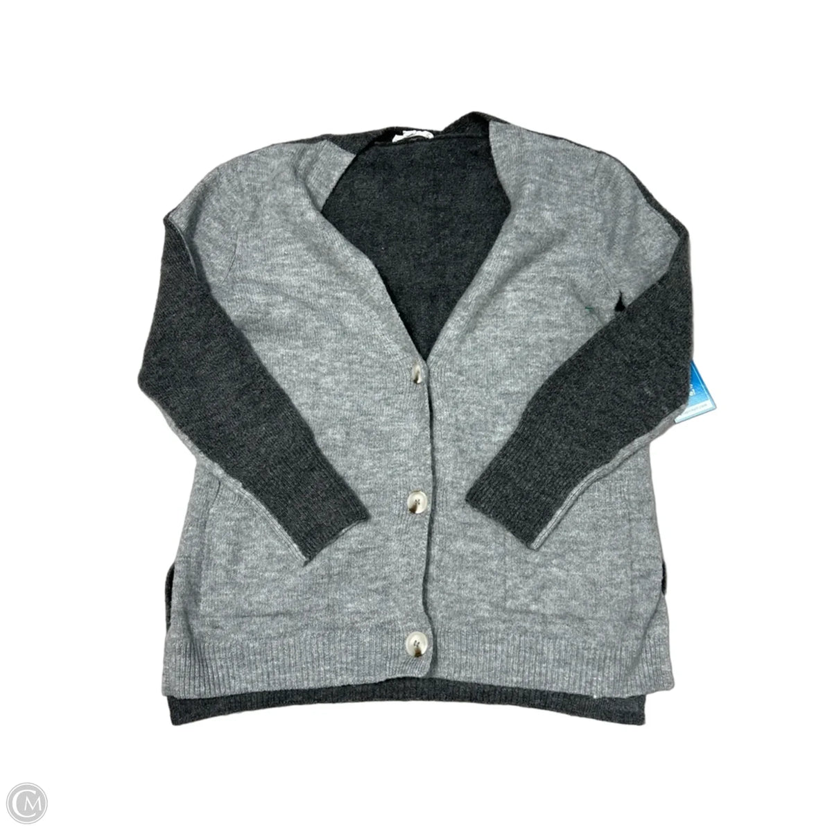 Sweater Cardigan By Bb Dakota In Grey, Size: M