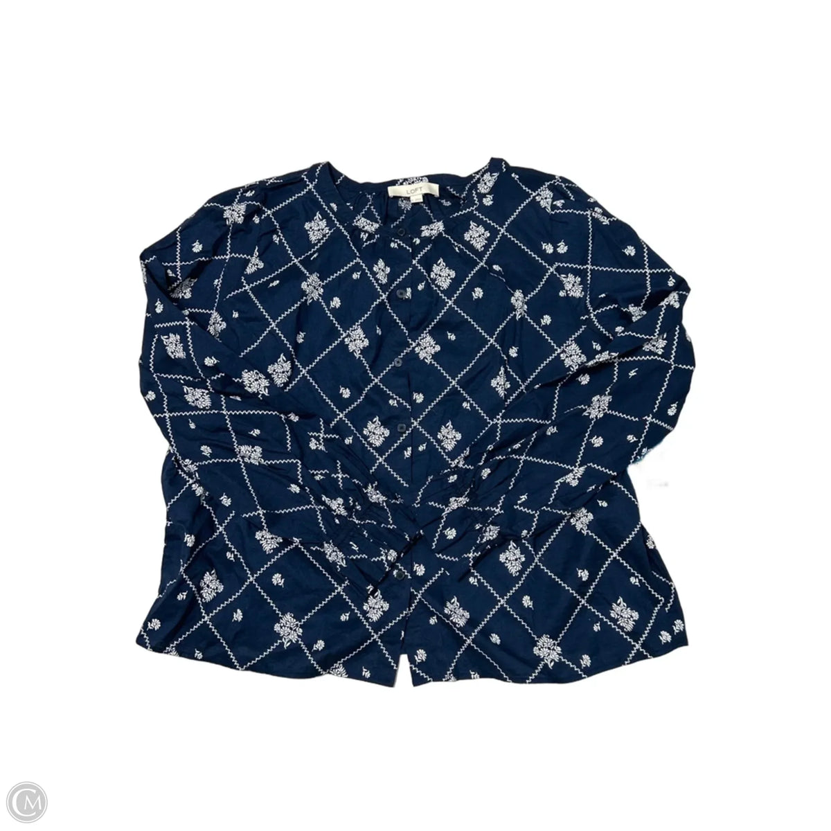 Top Long Sleeve By Loft In Blue, Size: Xl