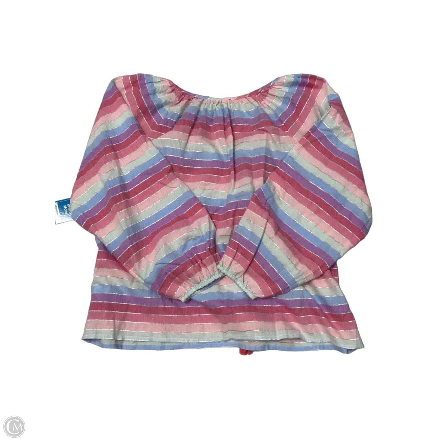 Top Long Sleeve By J. Crew In Striped Pattern, Size: L