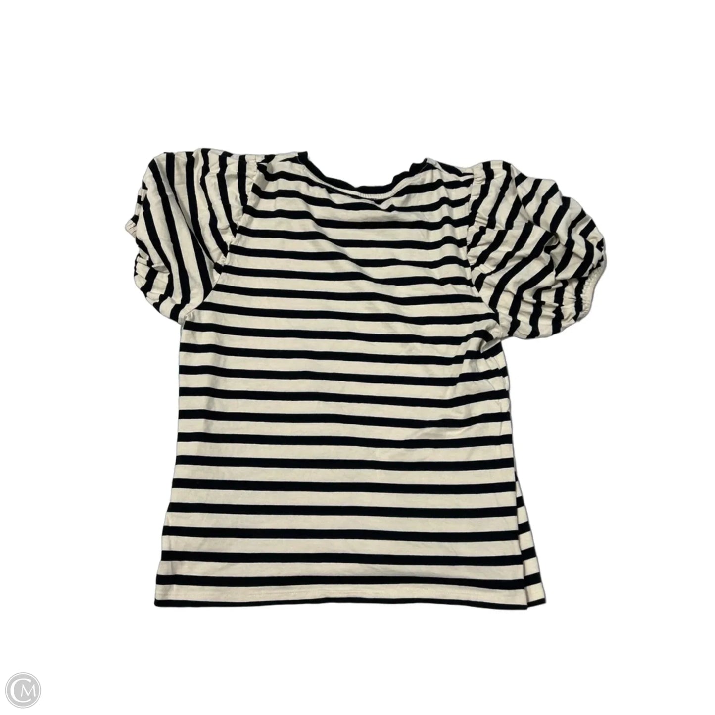 Top Short Sleeve By J. Crew In Striped Pattern, Size: L