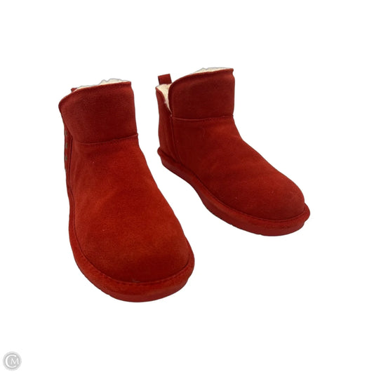Shoes Flats By Bearpaw In Red, Size: 9