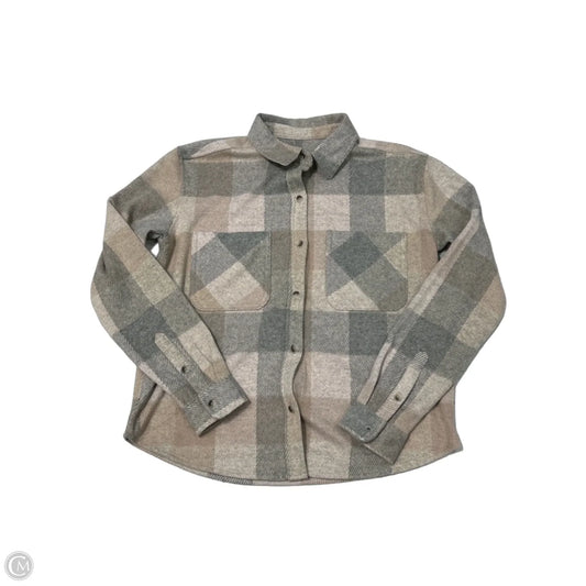 Jacket Shirt By Beachlunchlounge In Tan, Size: Xs