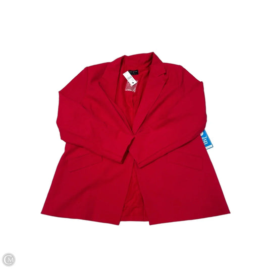 New! Lane Bryant Red One-Button Blazer, Size XL