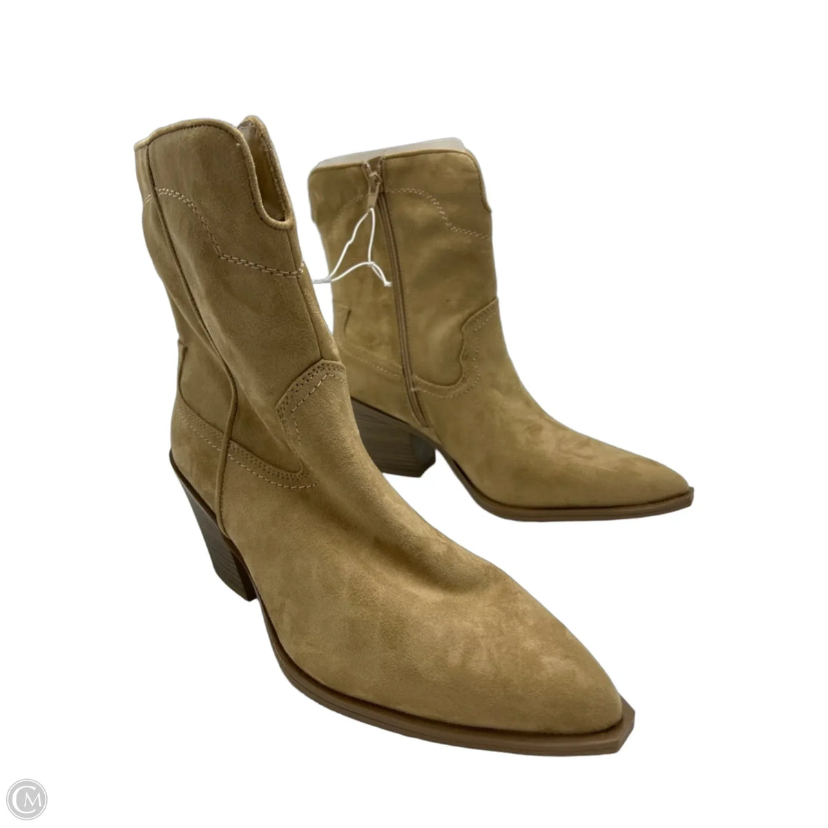 New! Universal Thread Heeled Ankle Boots in Tan, Size 11