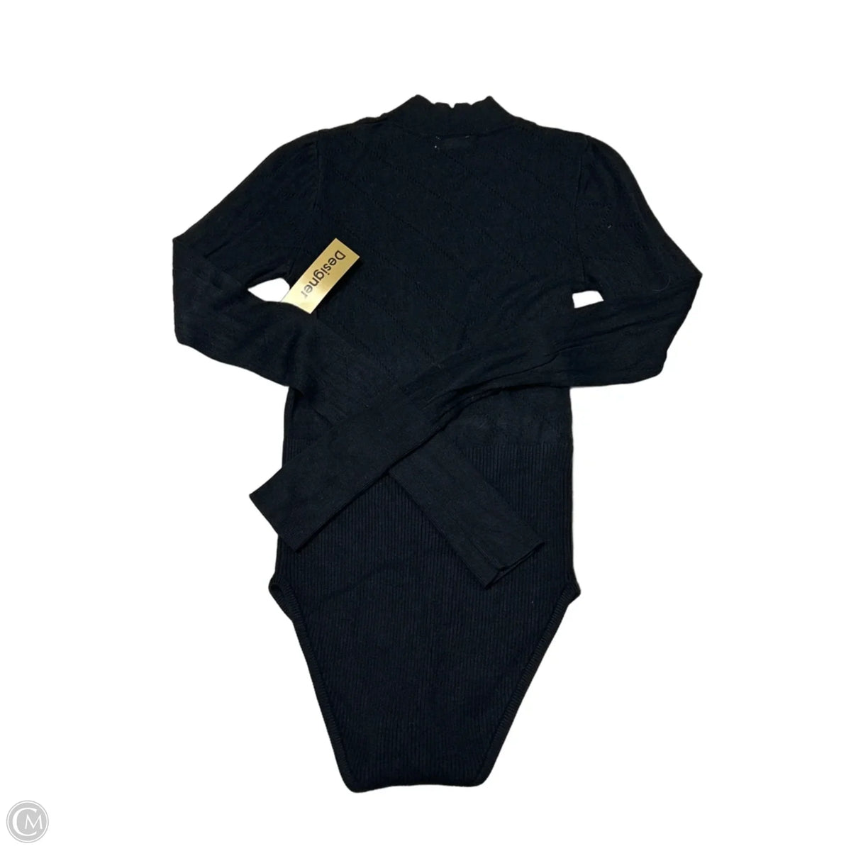 Free People Long-Sleeve Bodysuit in Black, Size S